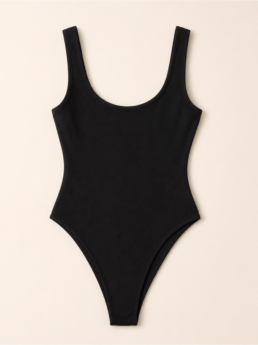 Babaton Black Kids One-Piece Scoop Neck